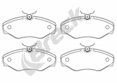 Комплект тормозных колодок, дисковый тормоз BRECK купить